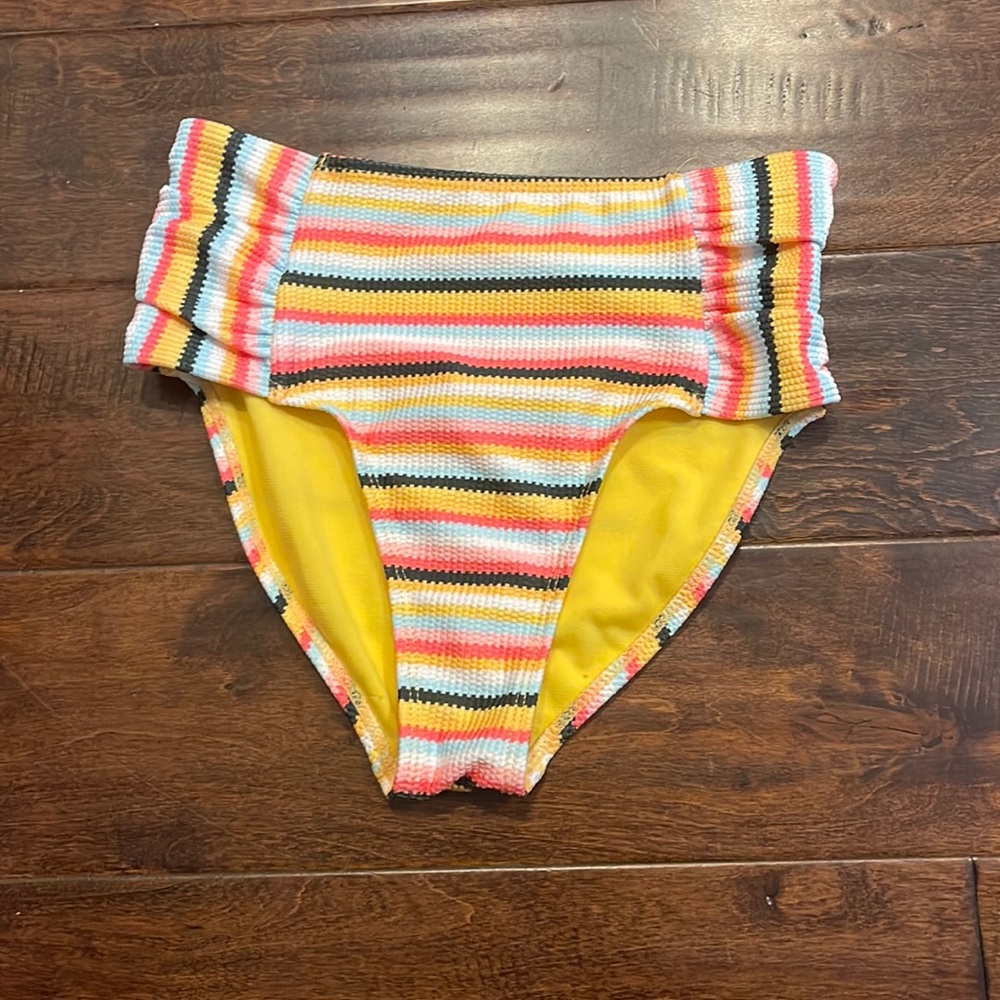 High waisted girls bikini bottom